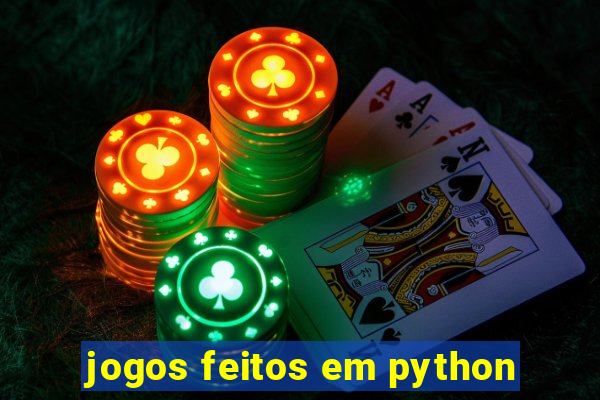 jogos feitos em python